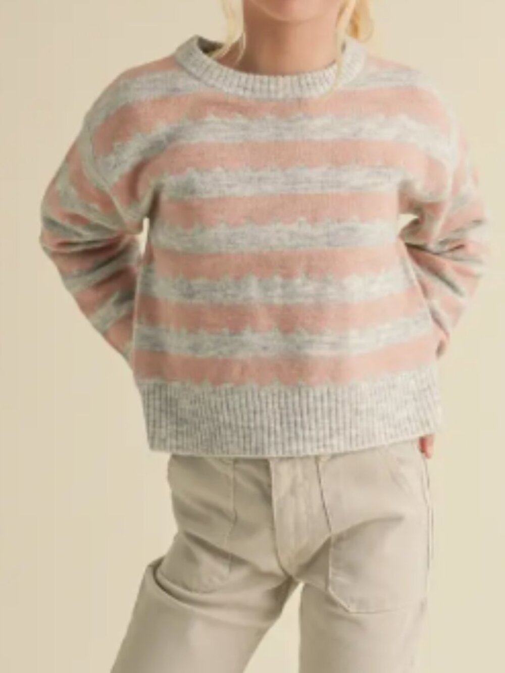 Girls Crew Neck Sweater